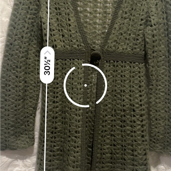 Gold Hawk Open Knit Sweater Cardigan  
Sz: S - Picture 5 of 14
